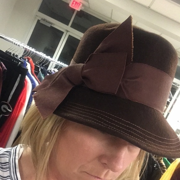 Vintage Brown Felt Bucket Hat - Picture 9 of 9